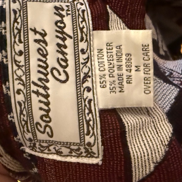 VTG Aztec Patterned Women's Cropped Tapestry Jacket Ranch Yellowstone Western - Picture 4 of 6